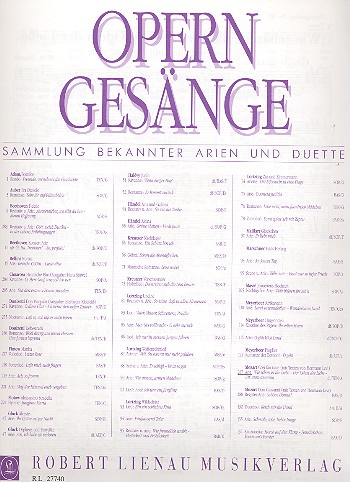 Wie schön ist die Liebe (aus 'Cosi fan tutte')&nbsp;&nbsp;für Tenor und Klavier (dt/it)&nbsp;&nbsp;