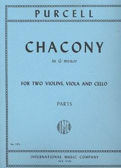 Chaconne g minor&nbsp;&nbsp;for string quartet&nbsp;&nbsp;parts