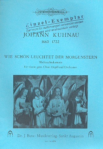 Wie schön leuchtet der Morgenstern  für Sopran, Chor und Orchester  Partitur