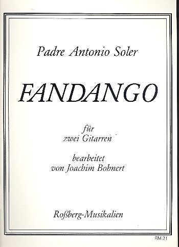 Soler, Antonio : Fandango für 2 Gitarren - bei Musik Markt Bad Saulgau  kaufen