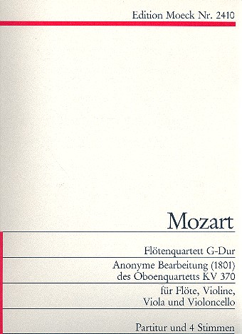 Flötenquartett G-Dur nach KV370    