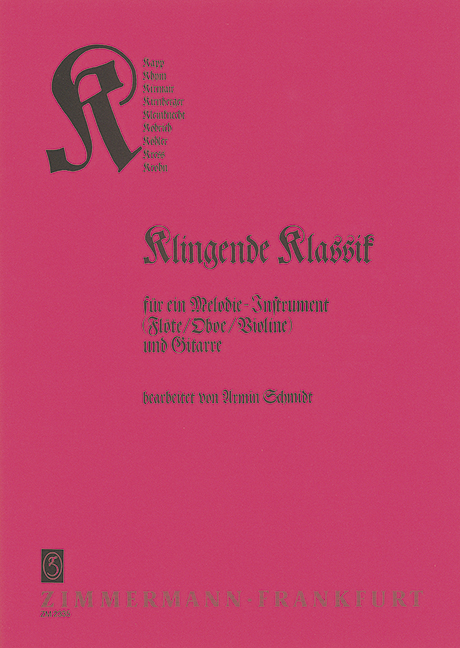 Klingende Klassik für&nbsp;&nbsp;Oboe und Gitarre&nbsp;&nbsp;