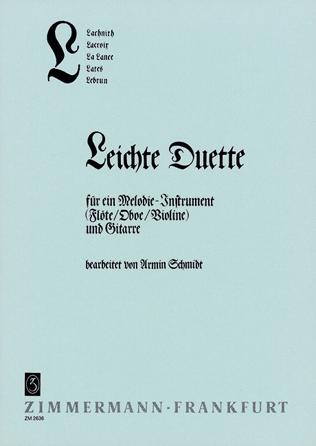 Leichte Duette für&nbsp;&nbsp;Oboe und Gitarre&nbsp;&nbsp;