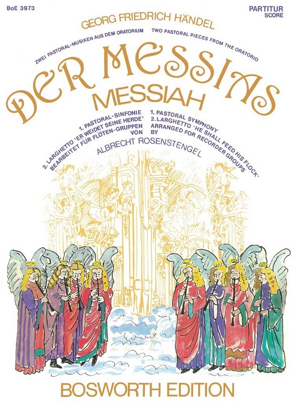 Der Messias 2 Pastoralmusiken  für Flötengruppen  Partitur und Stimmen