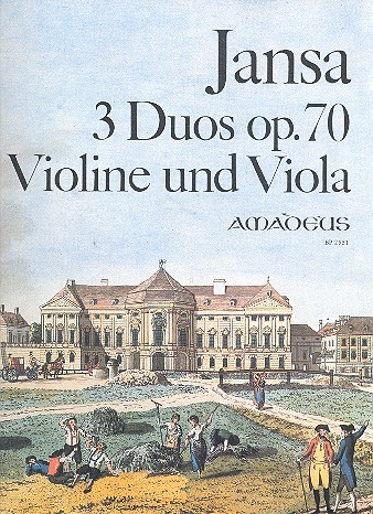 3 Duos op.70  für Violine und Viola  Stimmen