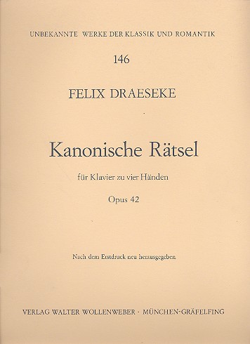 Kanonische Rätsel op.42  für Klavier zu 4 Händen  