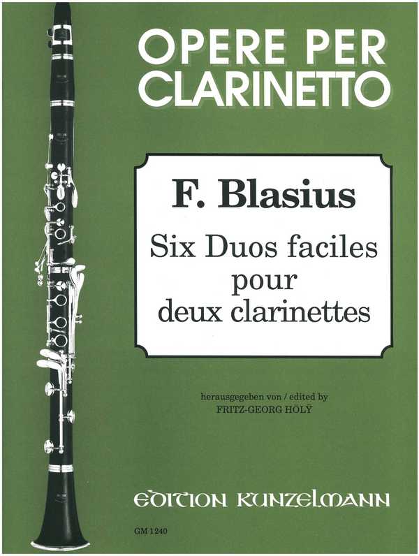 6 Duos faciles  pour 2 clarinettes  Stimmen