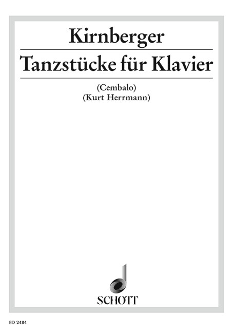 Tanzstücke  für Klavier  