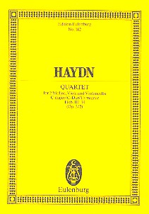 Streichquartett C-Dur op.3,2 Hob.III:14&nbsp;&nbsp;für Streichquartett&nbsp;&nbsp;Studienpartitur