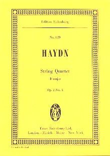 Streichquartett D-Dur op.2,5 Hob.III:11&nbsp;&nbsp;für Streichquartett&nbsp;&nbsp;Studienpartitur