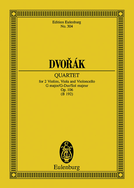 Streichquartett G-Dur op.106&nbsp;&nbsp;für Streichquartett&nbsp;&nbsp;Studienpartitur
