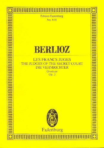 Les francs juges op.3 Grande ouverture&nbsp;&nbsp;for orchestra&nbsp;&nbsp;study score