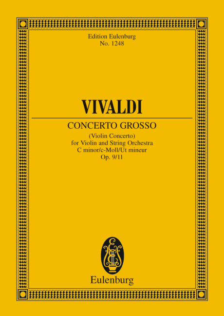 Konzert C-Moll op.9,11 RV198 P410&nbsp;&nbsp;für Violine und Steicher&nbsp;&nbsp;Studienpartitur