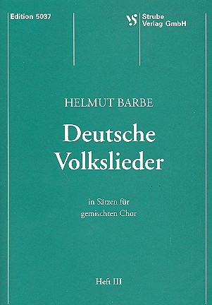 Deutsche Volkslieder Band 3&nbsp;&nbsp;für gem Chor&nbsp;&nbsp;