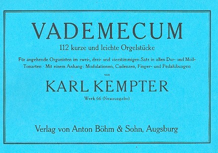 Vademecum - 112 kurze und leichte Orgelstücke für angehende Organisten&nbsp;&nbsp;für Orgel&nbsp;&nbsp;