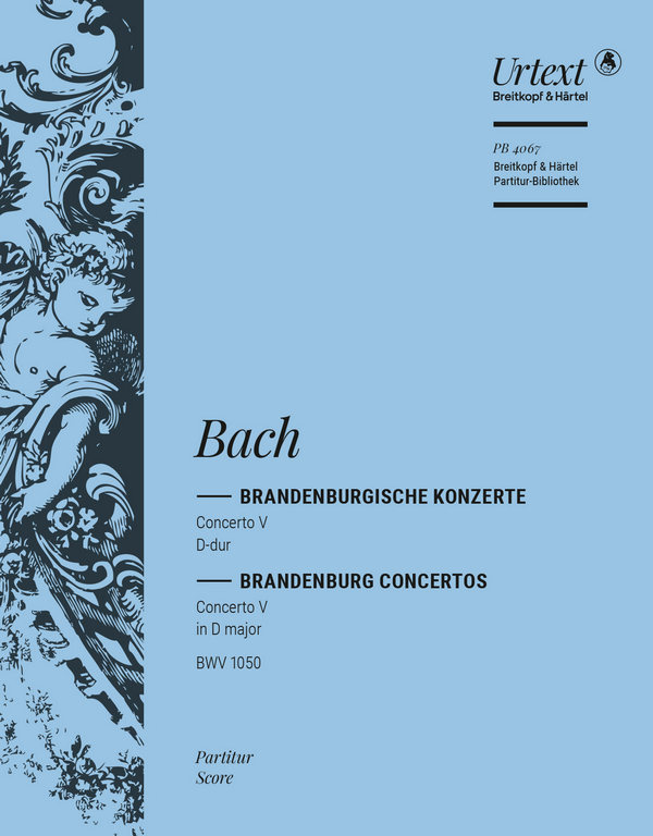 Brandenburgisches Konzert D-Dur Nr.5 BWV1050&nbsp;&nbsp;für Orchester&nbsp;&nbsp;Partitur
