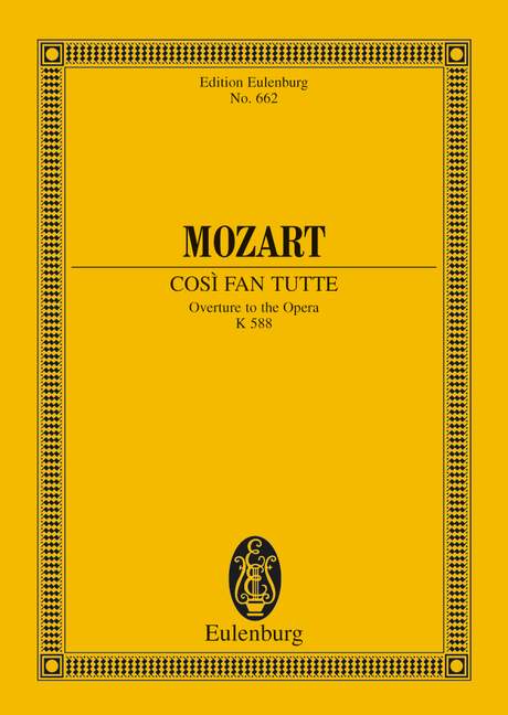 Cosi fan tutte KV588 - Ouvertüre  für Orchester  Studienpartitur