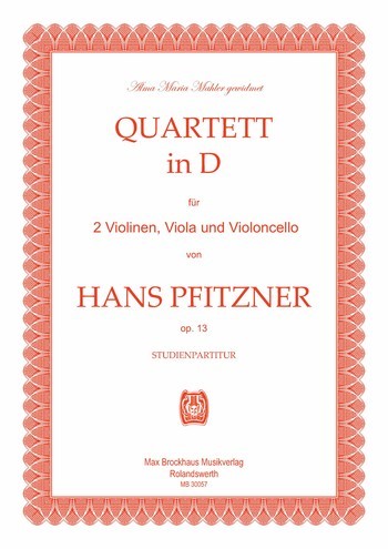 Streichquartett D-Dur op.13    Studienpartitur