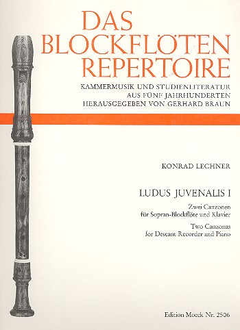 Ludus juvenalis 1 2 Canzonen  für Sopranblockflöte und Klavier  