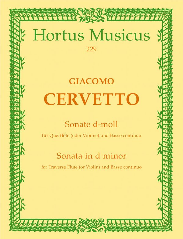 Sonate d-Moll   für Flöte (Violine) und Bc  