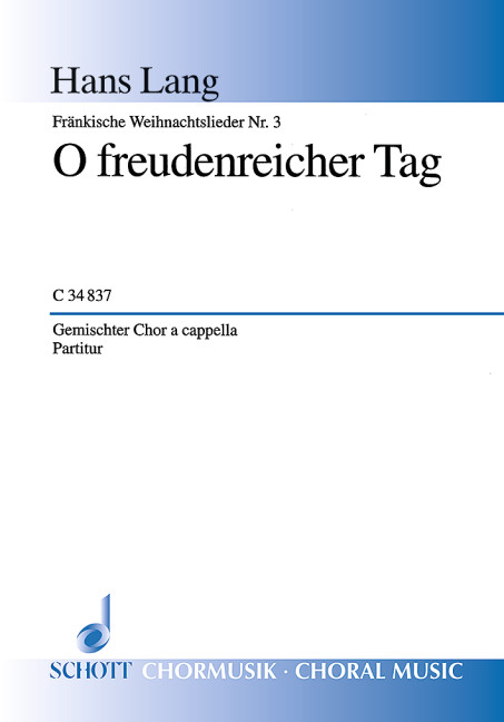 Fränkische Weihnachtslieder  für gemischten Chor (SATB)  Chorpartitur
