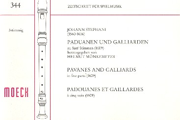 Paduanen und Galliarden&nbsp;&nbsp;für 5 Blockflöten (SSATB)&nbsp;&nbsp;Spielartitur