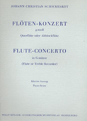 Konzert g-Moll für Flöte und  Orchester für Flöte und Klavier  