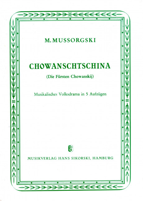  Modest Mussorgski - Chowanschtschina Libretto (dt)