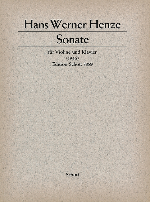 Sonate&nbsp;&nbsp;für Violine und Klavier&nbsp;&nbsp;