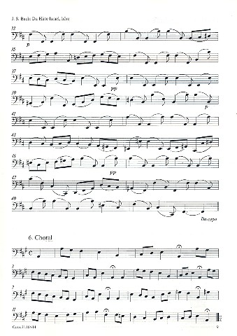 Du Hirte Israel höre&nbsp;&nbsp;Kantate Nr.104 BWV104&nbsp;&nbsp;ViolonCello/Bass/Fagott