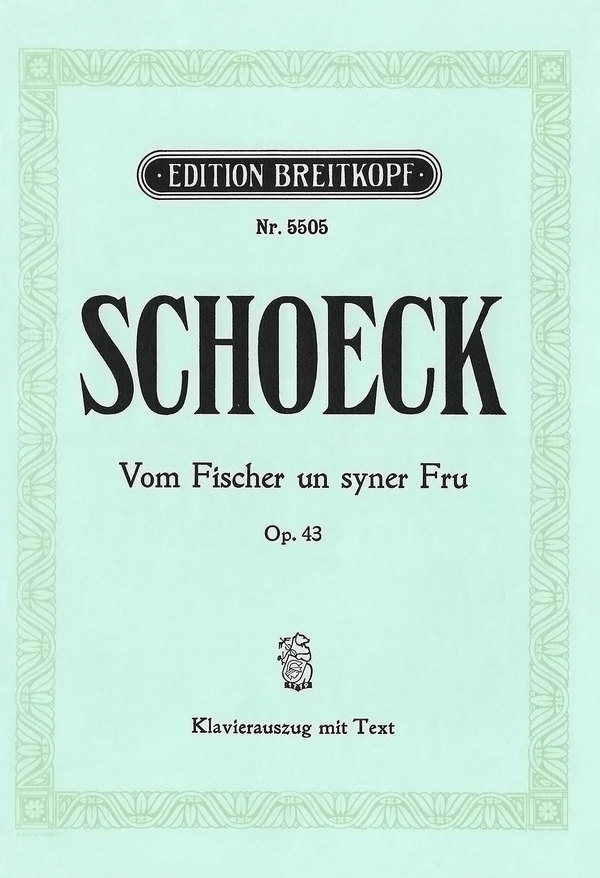 Vom Fischer un syner Fru op.43    Klavierauszug (nieder-dt/hoch-dt)