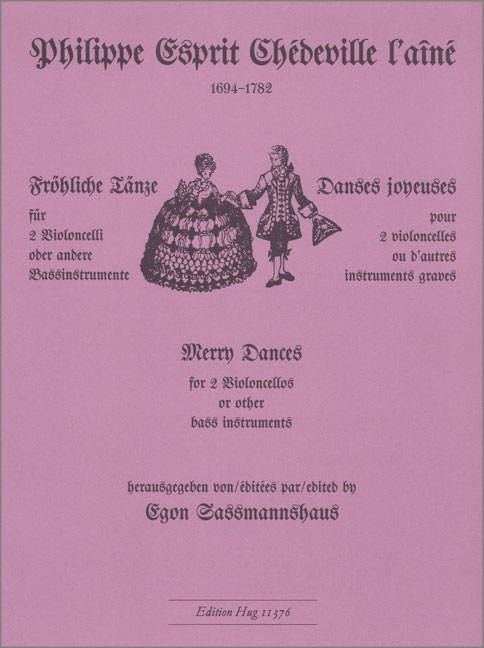 Fröhliche Tänze für 2 Violoncelli  oder andere Bassinstrumente  Partitur