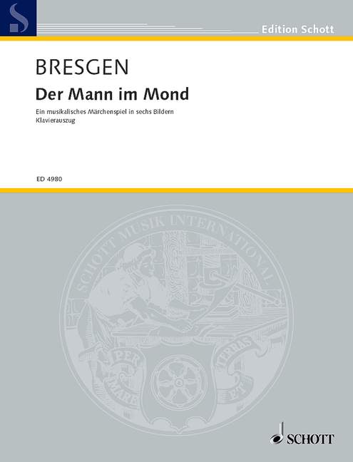 Der Mann im Mond&nbsp;&nbsp;für Kinderchor (SMezA) mit 9 Gesangs- und 5 Sprechrollen, gemischter C&nbsp;&nbsp;Klavierauszug
