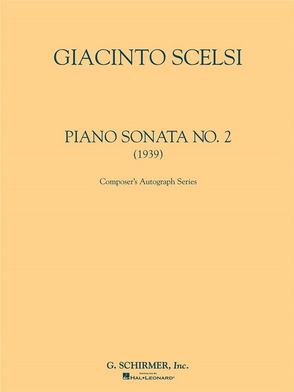 SONATA NO. 2 FOR PIANO    