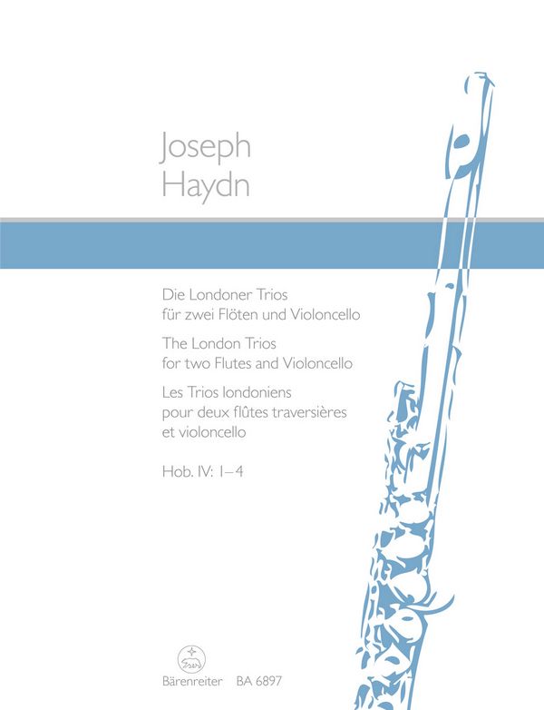 Londoner Trios Hob.IV:1-4&nbsp;&nbsp;für 2 Flöten und Violoncello&nbsp;&nbsp;Stimmen