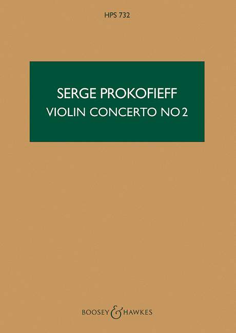 Concerto g minor no.2 op.63  for violin and orchestra  study score