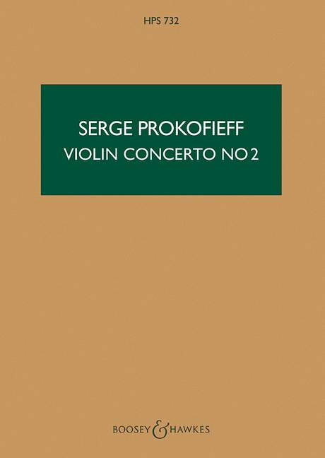 Concerto g minor no.2 op.63  for violin and orchestra  study score