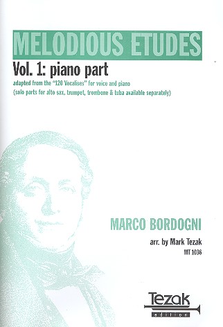 Melodious Etudes vol.1   for trombone and piano  piano part