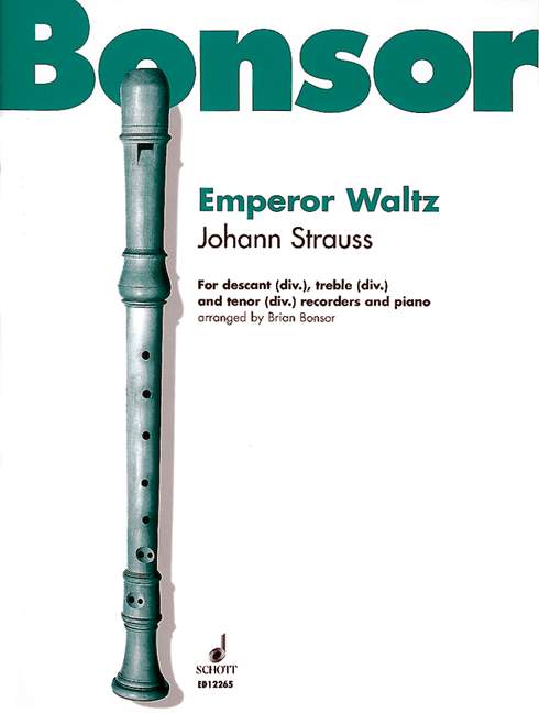 Emperor Waltz op.437&nbsp;&nbsp;for 3 recorders (SAT) and piano&nbsp;&nbsp;