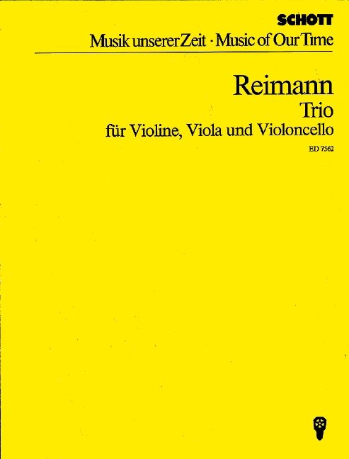 Trio&nbsp;&nbsp;für Violine, Viola und Violoncello&nbsp;&nbsp;Studienpartitur