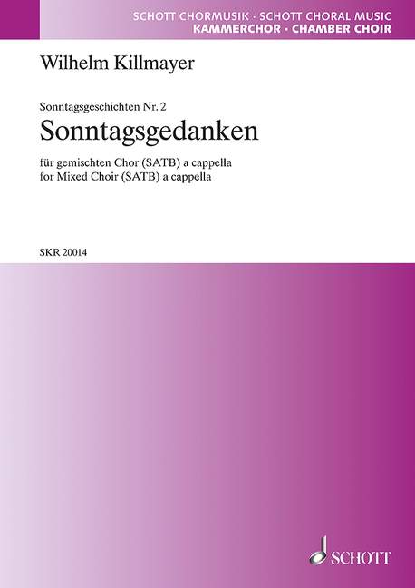 Sonntagsgeschichten&nbsp;&nbsp;für gemischten Chor (SATB)&nbsp;&nbsp;Chorpartitur