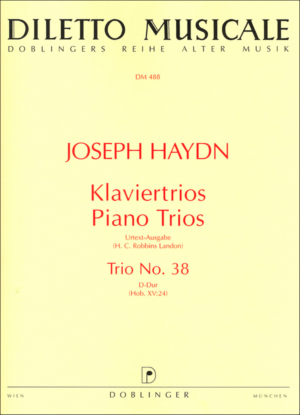 Klaviertrio D-Dur Nr.38 Hob.XV:24&nbsp;&nbsp;Stimmen&nbsp;&nbsp;