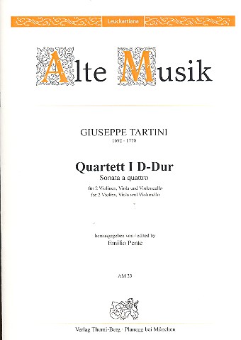 Streichquartett D-Dur Nr.1    Partitur und Stimmen