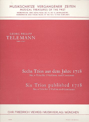 Trio D-Dur Nr.4  für 2 Violinen und Bc  