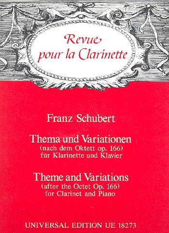 Thema und Variationen nach dem&nbsp;&nbsp;Oktett op.166 für Klarinette und&nbsp;&nbsp;Klavier