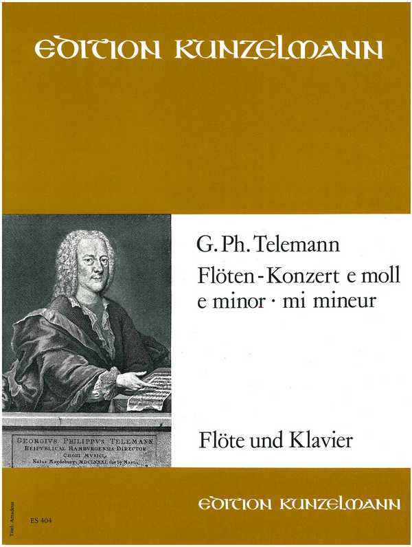 Konzert e-Moll&nbsp;&nbsp;für Flöte und Orchester&nbsp;&nbsp;für Flöte und Klavier
