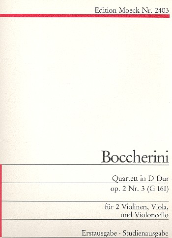 Streichquartett D-Dur op.2,3 G161&nbsp;&nbsp;&nbsp;&nbsp;Stimmen