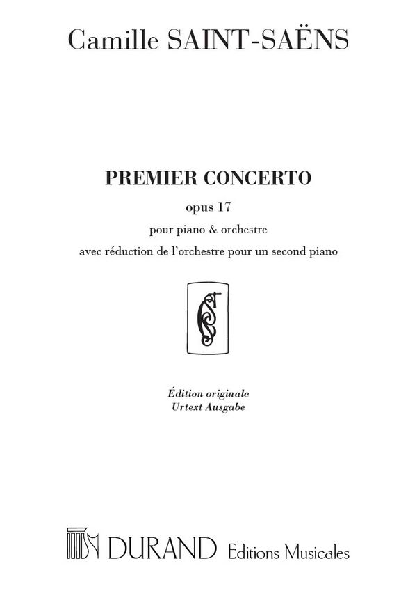 Concerto re majeur no.1 op.17&nbsp;&nbsp;pour piano et orchestre&nbsp;&nbsp;edition 2 pianos