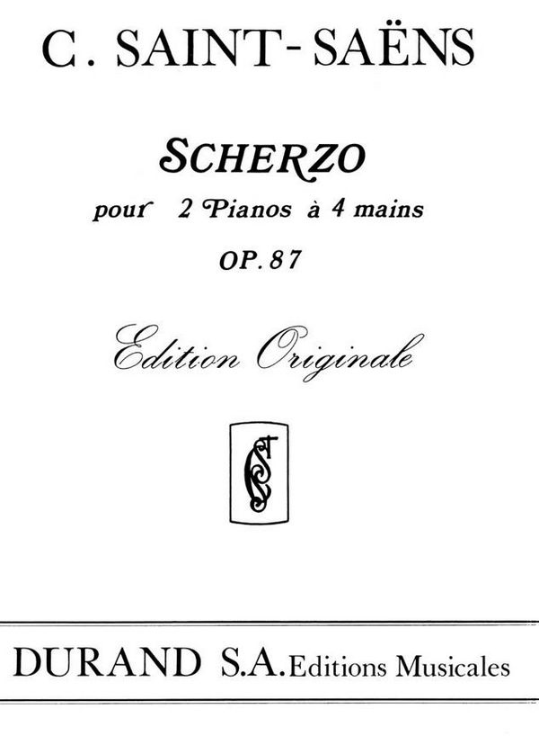 Scherzo op.87&nbsp;&nbsp;pour 2 pianos&nbsp;&nbsp;