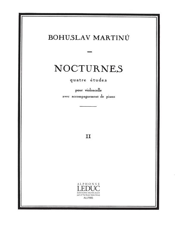 Nocturnes - quatre etudes no. 2&nbsp;&nbsp;pour violoncelle et piano&nbsp;&nbsp;
